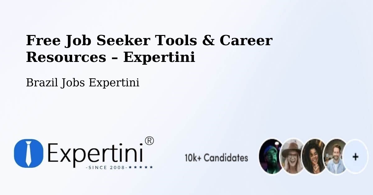 Free Job Seeker Tools & Career Resources – Itariri - Itariri, Brazil Jobs Expertini
